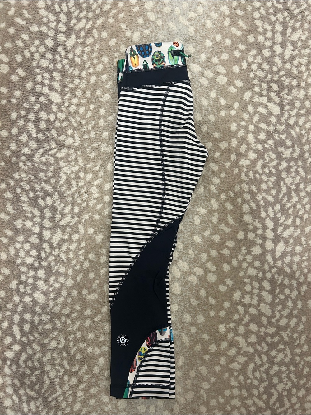 Lululemon Run Inspire II SeaWheeze Striped Bug Leggings